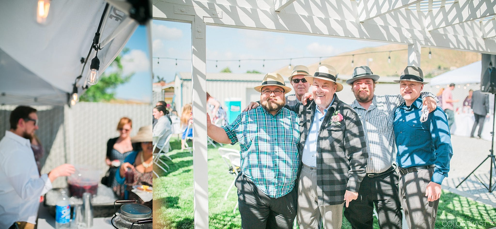 Los angeles backyard - destination wedding photography by ColorBlast Weddings