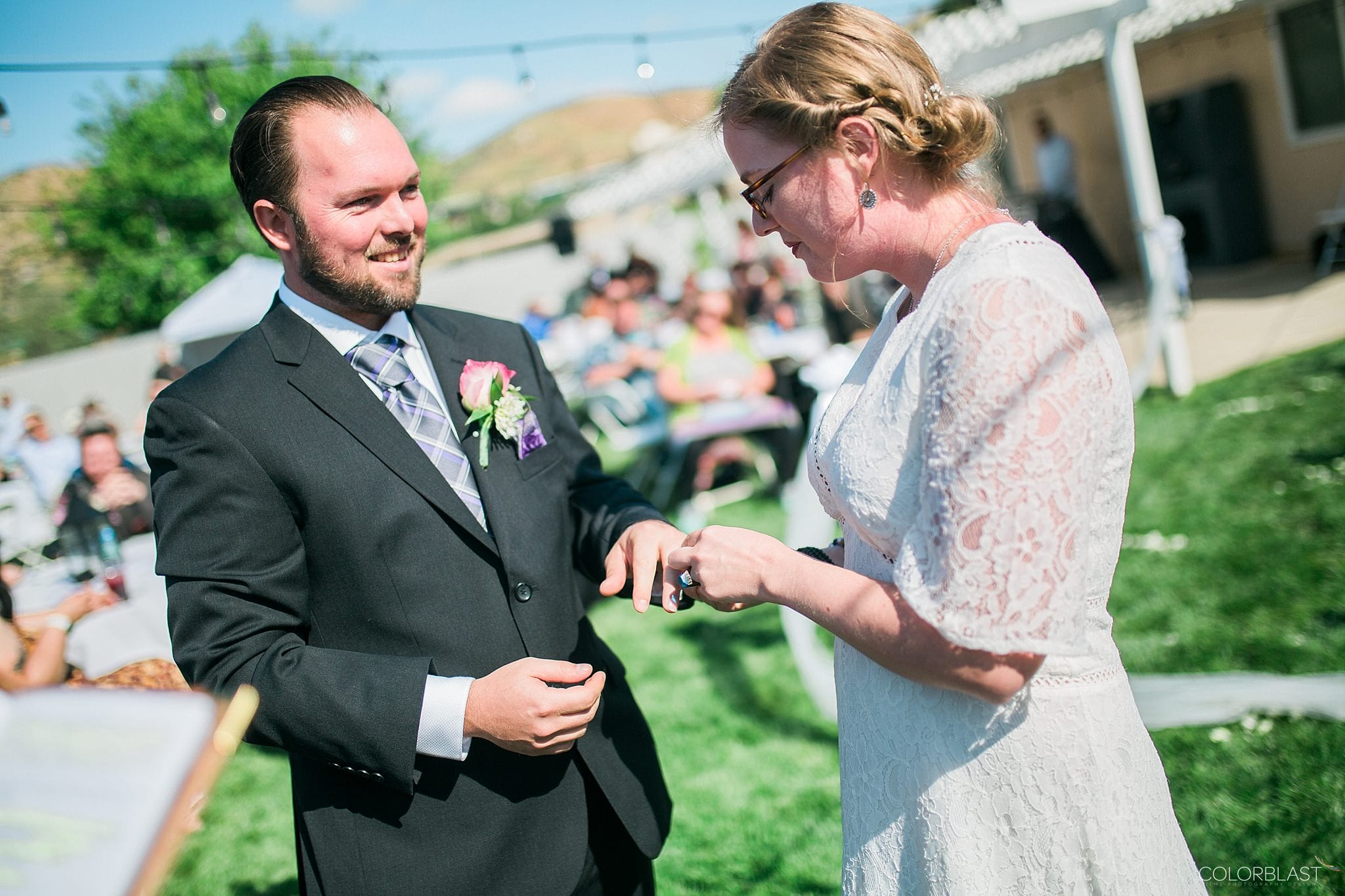 Los angeles backyard - destination wedding photography by ColorBlast Weddings