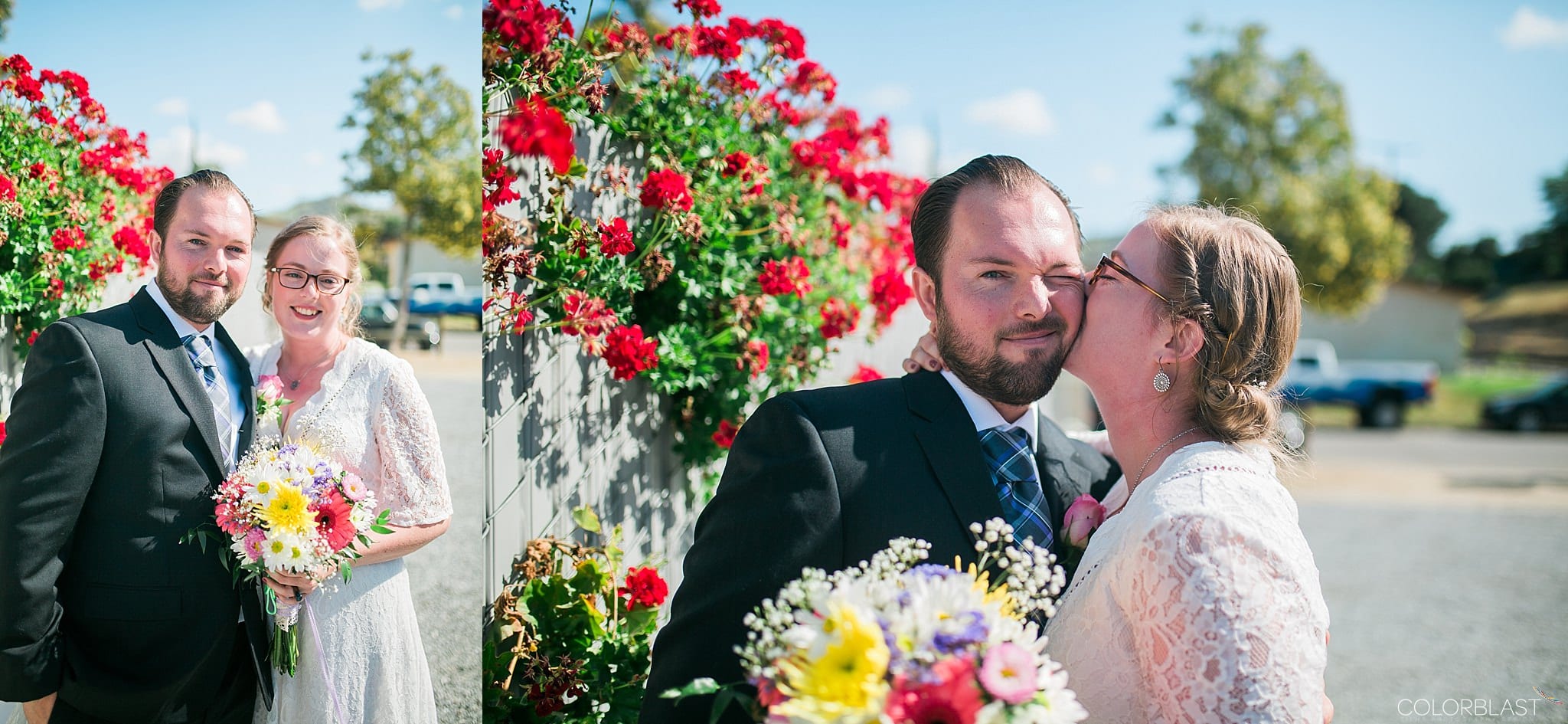 Los angeles backyard - destination wedding photography by ColorBlast Weddings