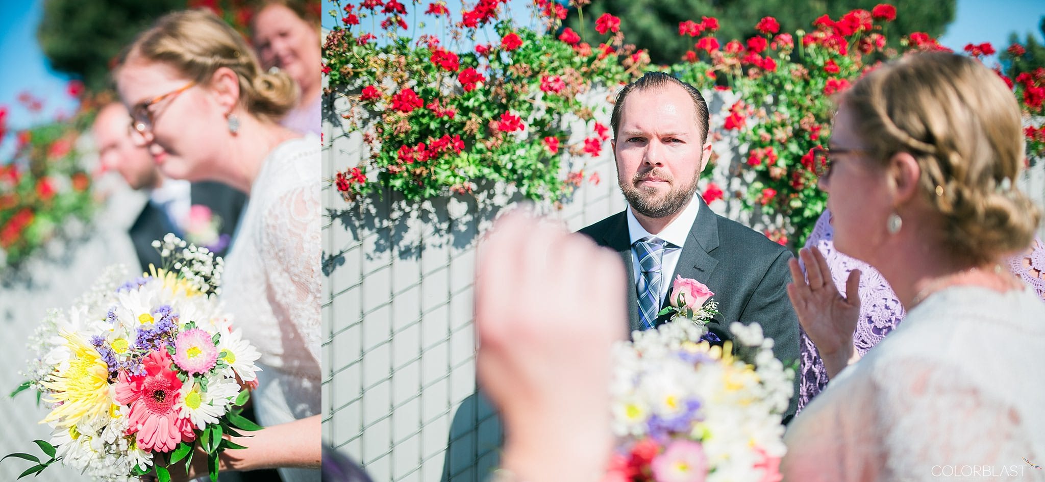 Los angeles backyard - destination wedding photography by ColorBlast Weddings