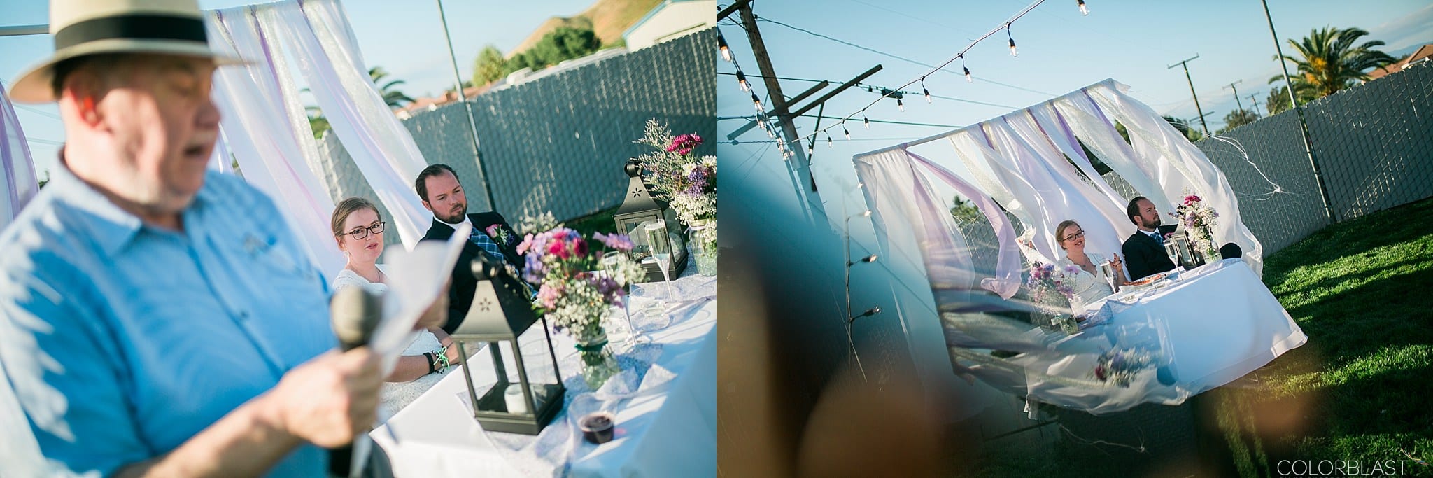 Los angeles backyard - destination wedding photography by ColorBlast Weddings